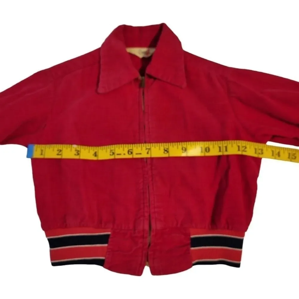 Danny Dare Vintage Corduroy Bomber Jacket and Newsboy Hat